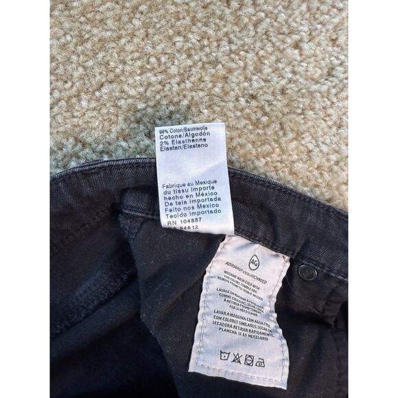 AG Adriano Goldschmied The Legging Ankle Jeans Womens Black Denim Size 27 R D266 - Picture 7 of 12